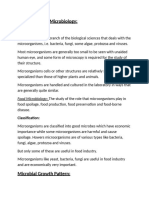 Unit 1 Food Microbiology