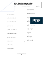 Lista Equações 7°