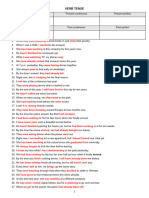 Verb Tense-Verb Form-Key