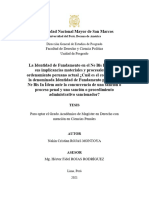 Rojas Montoya, N. (2021) - La Identidad de Fundamento en El Ne Bis in Ídem