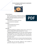 Practical - 3 - Agrobacterium Rhizogenes Mediated Genetic Transformation For Hairy Root Induction