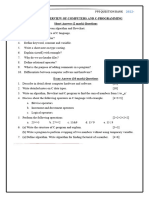 Unit - I:: Overview of Computers and C-Programming Short Answer (2 Mark) Questions