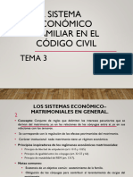 Tema 3. El Sistema Económico - Familiar en El Código Civil