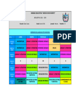 Horario 5to Año 2024 - 2025