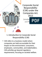 4.2 CSR Under Companies Act 2013 Presentation