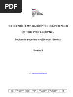 Référentiel Activités Compétences Evaluation TP TSSR