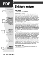 El Visitante Nocturno: Lección Cinco