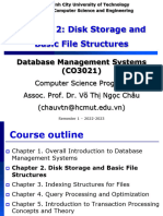 DBMS - Chapter 2 - Storage and File Structures