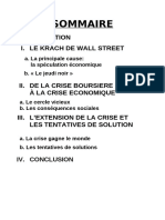 Expose Sur La Crise Economique de 1929