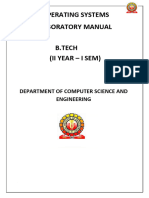 Operating Systems Lab - Cse - Ideal