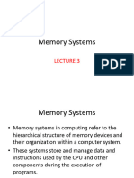 Lecture 3 Memory Systems