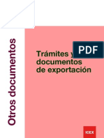 Tramites y Documentos para Exportar 2012