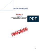 MODULE 1 Liabilities Definition Classification Recognition and Measurement Students