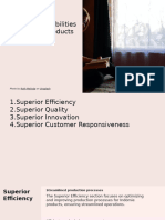 Superior Effieciency, Superior Quality, Superior Inovation, Superior Customer Responvisness, Capabilities Dari Produk Indomie