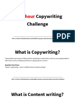 Copywriting Workshop