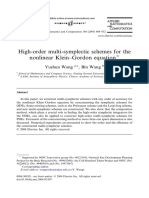 High-Order Multi-Symplectic Schemes For The Nonlinear Klein-Gordon Equation (Applied Mathematics and Computation, Vol. 166, Issue 3) (2005)