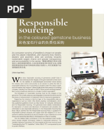 Responsible Sourcing in The Coloured Gemstones Business