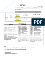 2 - JEE - Notice (M+A) - Nurture - Phase-I, II (A) & II Reg - Major Test-2 On 04-Nov-2024 (Updated)