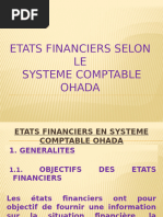 Etats Financiers Selon Le Syscohada