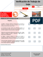 Verificación Trabajo Maniobra de Izaje