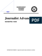 US Navy Course NAVEDTRA 14335 - Journalist Advanced