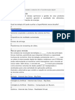 Prova Simulado 1 Industria 50 e Transformação Digital