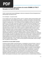 Procedimento de Sincronismo Do Motor EA888 20 TSI 3 Geração Do Golf GTI 2014