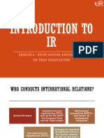 Intro To IR - Session 4 - State and Power of State