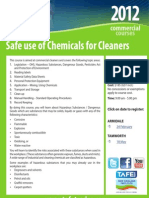 Safe Use of Chemicals For Cleaners: Courses Commercial