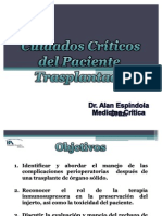 Cuidados Críticos Del Paciente Transplantado Receptor de Órgano Sólido1