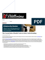 The Crucial Role of Health Traits in Dairy Cattle Breeding - The Bullvine