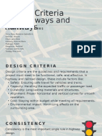 Group 5 (E301) - Design Criteria For Highways and Railways