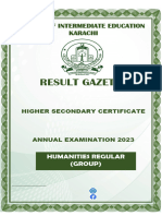 Result Humanities Regular HSC Part II Annual 2023 Complete