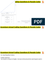 Accenture Acutal Coding Questions & Psudeo Codes