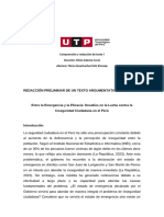 Redacción Preliminar de Un Texto Argumentativo - Flores Huaricacha Erick