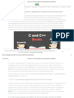 10 Best C and C++ Books For Beginners & Advanced Programmers - GeeksforGeeks