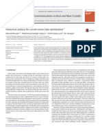 Bovand, Numerical Analysis For Curved Vortex Tube Optimization