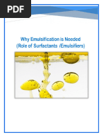 Why Emulsification Is Needed