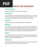 LAB Report Format