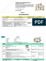 Proyecto de Aprendizaje "Los Alimentos " para La Edad de 3, 4 y 5 Años