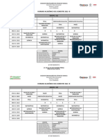 Horario Grupos Semestre 2022-b