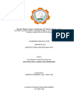 South East Asian Institute of Technology, Inc.: Learning Module For Biotech 211 Agricultural Biotechnology