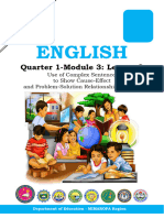 English: Quarter 1-Module 3: Lesson 3