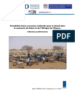 Faisabilité D Une Assurance Indicielle Pour Le Bétail Dans Le Contexte Du Sahel Et de L'afrique de L'ouest