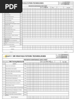 Preventive Maintenance Check Sheet