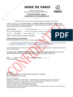 Attestation D'hérédité