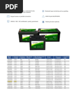 Datasheet Lithium Battery 24V.12Ah