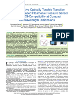 Highly Sensitive Optically Tunable Transition Metal Nitride-Based Plasmonic Pressure Sensor With CMOS-Compatibility at Compact Subwavelength Dimensions