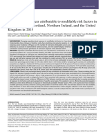 The Fraction of Cancer Attributable To Modifiable Risk Factors in UK in 2015