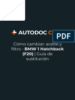 Cómo Cambiar - Aceite y Filtro - BMW 1 Hatchback (F20) - Guía de Sustitución